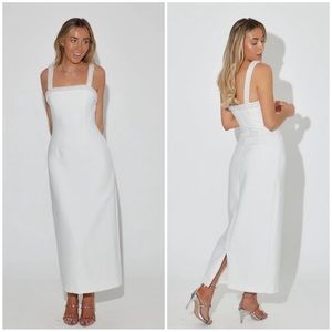 OddMuse The Ultimate Muse Pearl Trim Midi Dress